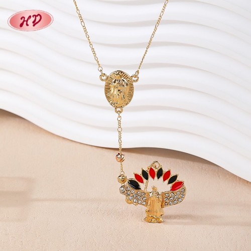 Großhandel 18k Vergoldet Halskette | Religious Virgin Mary Schmuck