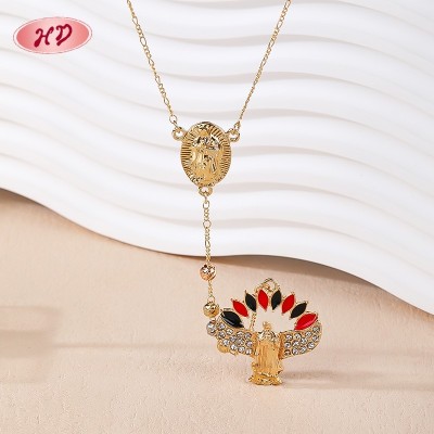 Großhandel 18k Vergoldet Halskette | Religious Virgin Mary Schmuck