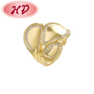 Großhandel Ring Lieferant | 18K Line Hollow Zirkon Damen Ring