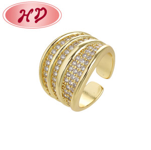 Großhandel Zirkon Ring | 18K Vergoldet Geometrisch Damen Schmuck Ring