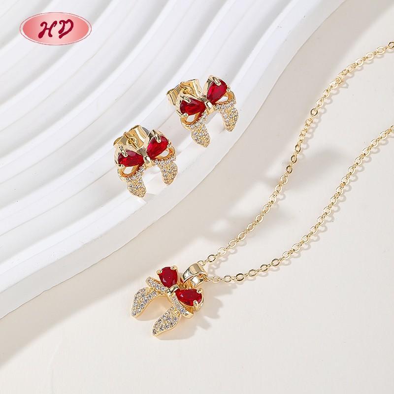 Classic Bowknot with Multicolor CZ — Wholesale Supplier Price