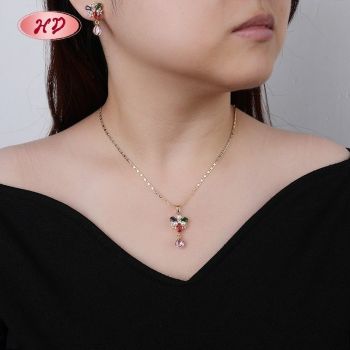 Bulk Religious Cross Jewelry Set Multicolor CZ Pearl 18K Gold Plated Brass Factory Export | Bulk Religious Jewelry