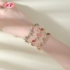 Pulsera Elegante de Latón Chapado en Oro 18K con CZ para Mujer | Joyería de Moda al por Mayor