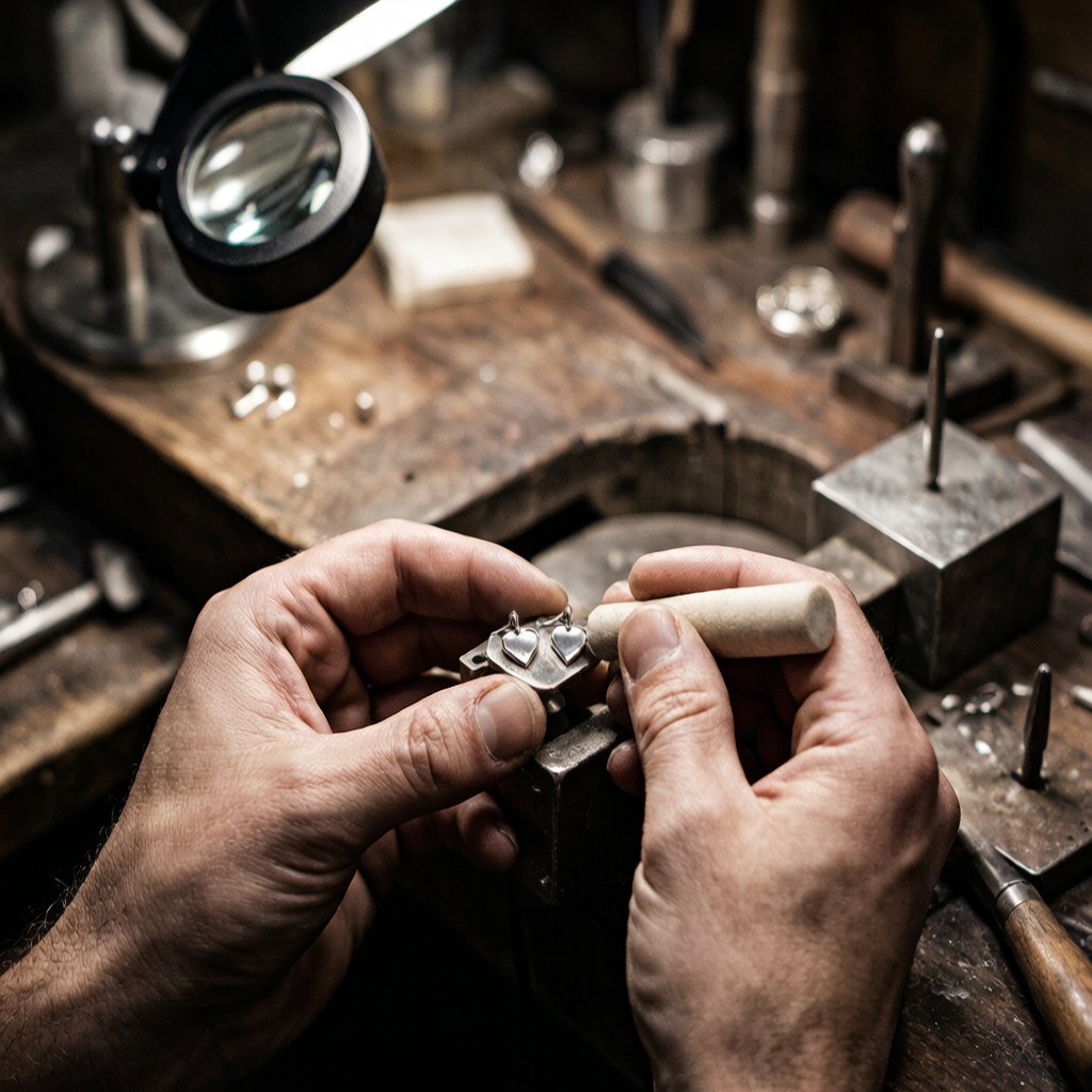 Silver jewelry craftsmanship