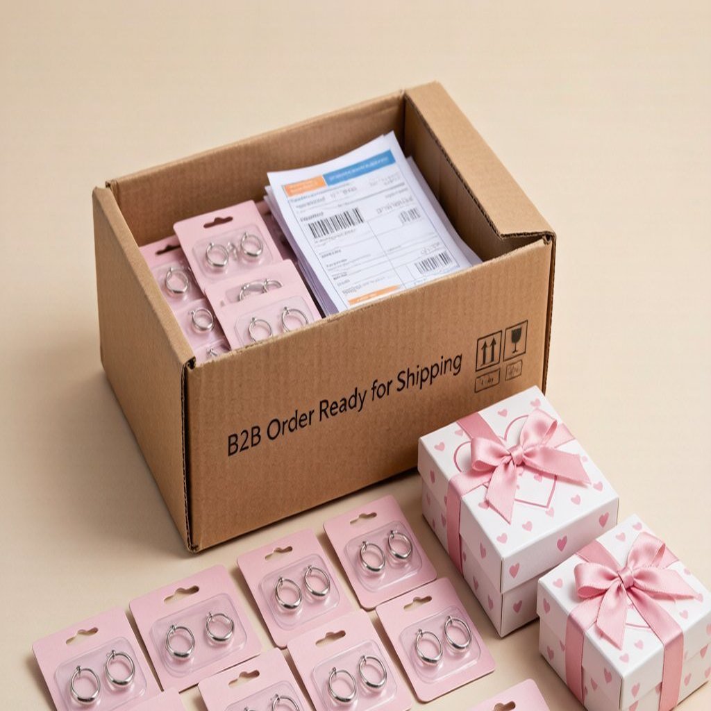 Wholesale silver earrings packaging