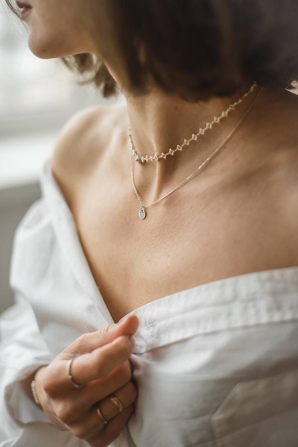 Gold plated jewelry pieces during production