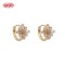 Stunning Huggie Hoop Earrings OEM Factory | 18K Gold Plated Brass Everyday Jewelry AAA CZ