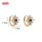 Bold Huggie Hoop Earrings Wholesale | 18K Gold Plated Brass Statement Jewelry AAA CZ