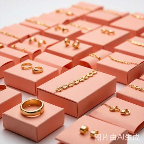 Finished custom jewelry ready for bulk shipping