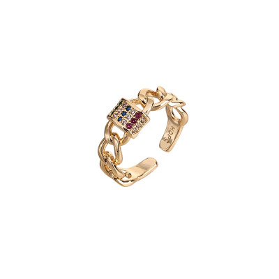 Glamour AAA Cubic Zirconia Ring in Bulk | Trusted B2B Jewelry Supplier | Gold Plated Brass