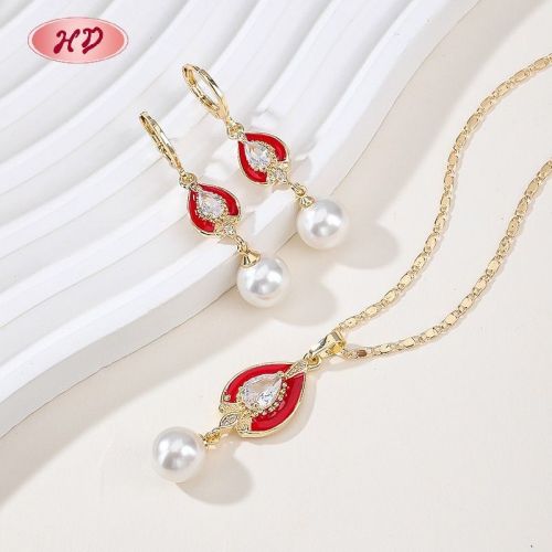 Parure de Bijoux Feuille Nature, Émail Multicolore, Laiton Plaqué Or 18K, Exportateur en Gros