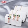 Großhandel Religiöses Kreuz-Schmuck-Set Zirkonia & Perlen 18K-Goldbeschichtet Messing Hersteller