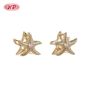 Sophisticated CZ Huggie Hoop Earrings, OEM Jewelry Factory Made in 18K Gold Plated Brass