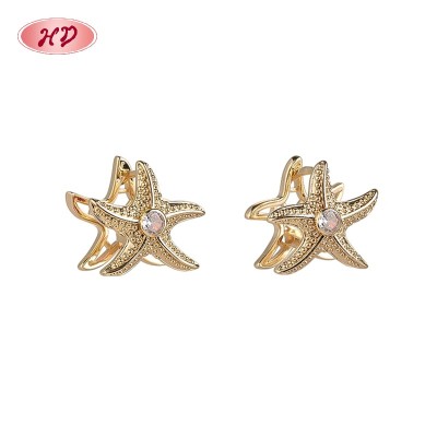 Sophisticated CZ Huggie Hoop Earrings, OEM Jewelry Factory Made in 18K Gold Plated Brass | Oem Huggie Earrings
