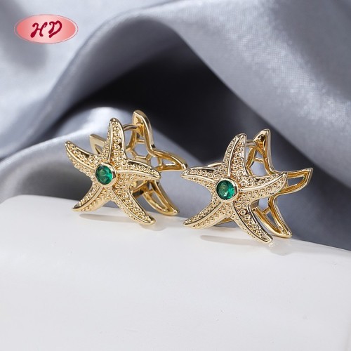 Elegant Huggie Earrings Wholesale | 18K gold plating over durable brass with premium cu...
