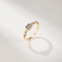 Radiant Cubic Zirconia Ring for Jewelry Wholesalers | 18K Gold Layered Durable Brass | Jewelry Wholesaler Ring