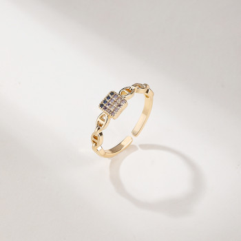 Radiant Cubic Zirconia Ring for Jewelry Wholesalers | 18K Gold Layered Durable Brass | Jewelry Wholesaler Ring