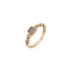 Radiant Cubic Zirconia Ring for Jewelry Wholesalers | 18K Gold Layered Durable Brass