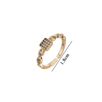 Radiant Cubic Zirconia Ring for Jewelry Wholesalers | 18K Gold Layered Durable Brass | Jewelry Wholesaler Ring