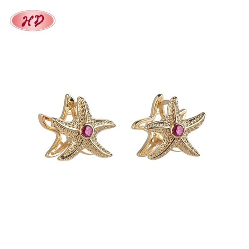 18 Karat vergoldetes Messing Huggie-Ohrringe Lieferant | Empfindlicher CZ-Hoop-Schmuck für Damen