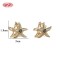 Sophisticated CZ Huggie Hoop Earrings, OEM Jewelry Factory Made in 18K Gold Plated Brass | Oem Huggie Earrings