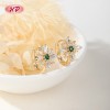 Audaces aretes huggie de aro fábrica OEM | Latón chapado en oro 18k joyería diaria AAA CZ