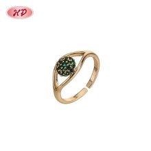 Bague statement CZ pavé éblouissante | fabricant bijoux fantaisie export | laiton or 18 carats
