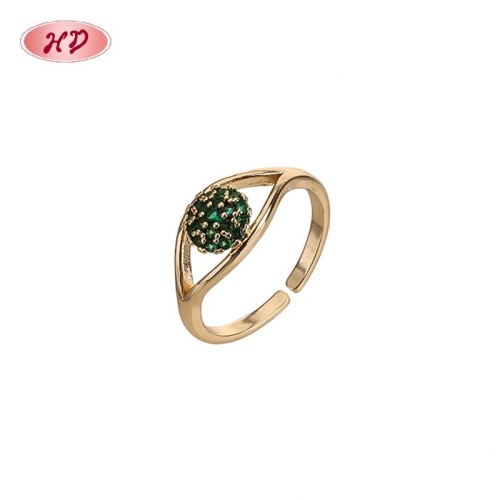 Bague statement CZ pavé éblouissante | fabricant bijoux fantaisie export | laiton or 18 carats