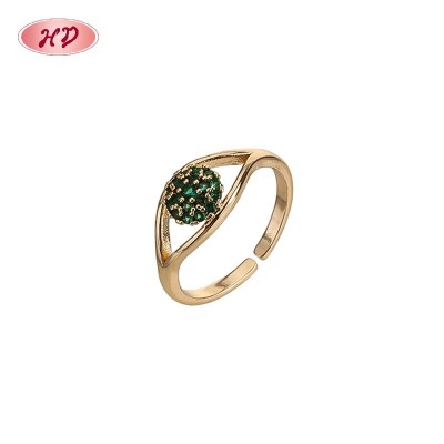 Bague statement CZ pavé éblouissante | fabricant bijoux fantaisie export | laiton or 18 carats