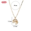 Collar de dije atemporal fabricante | oro 18k sobre latón, joyería fina OEM para bodas