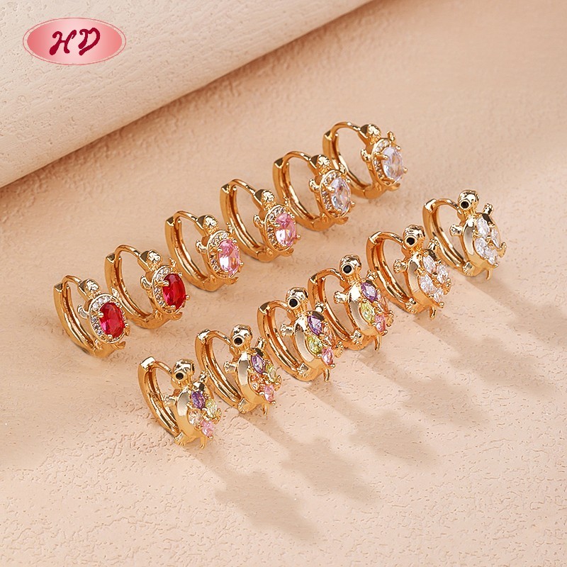 Hengdian 18K gold plated earring collection 1
