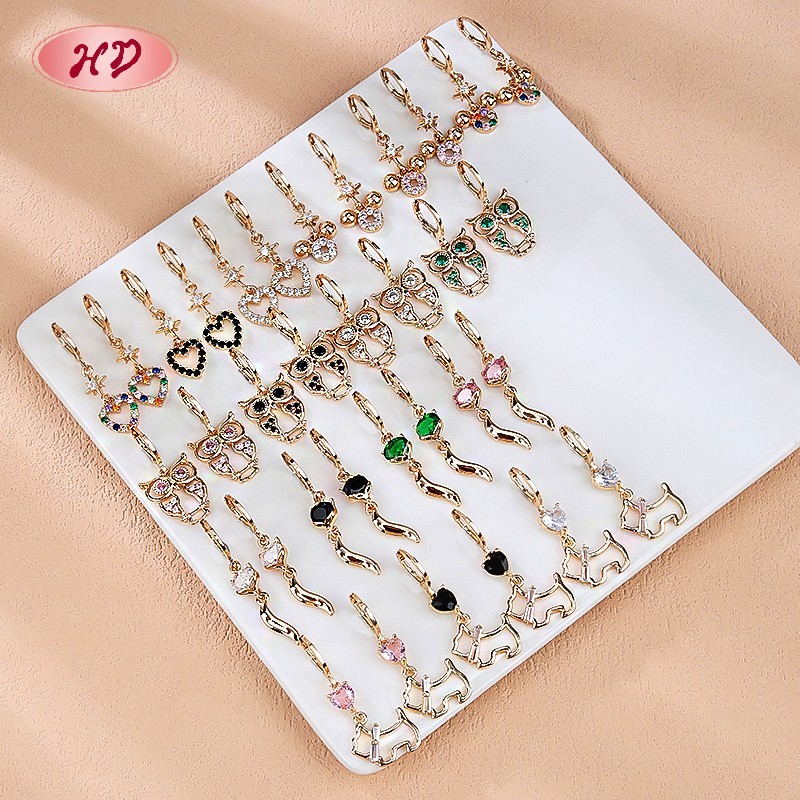 Hengdian 18K gold plated earring collection 2