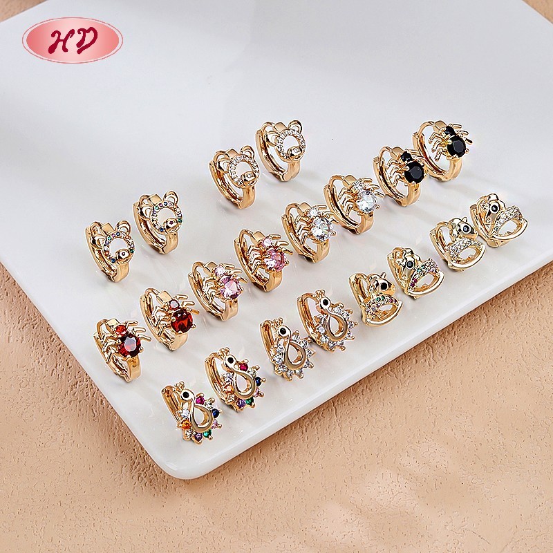 Hengdian 18K gold plated earring collection 3
