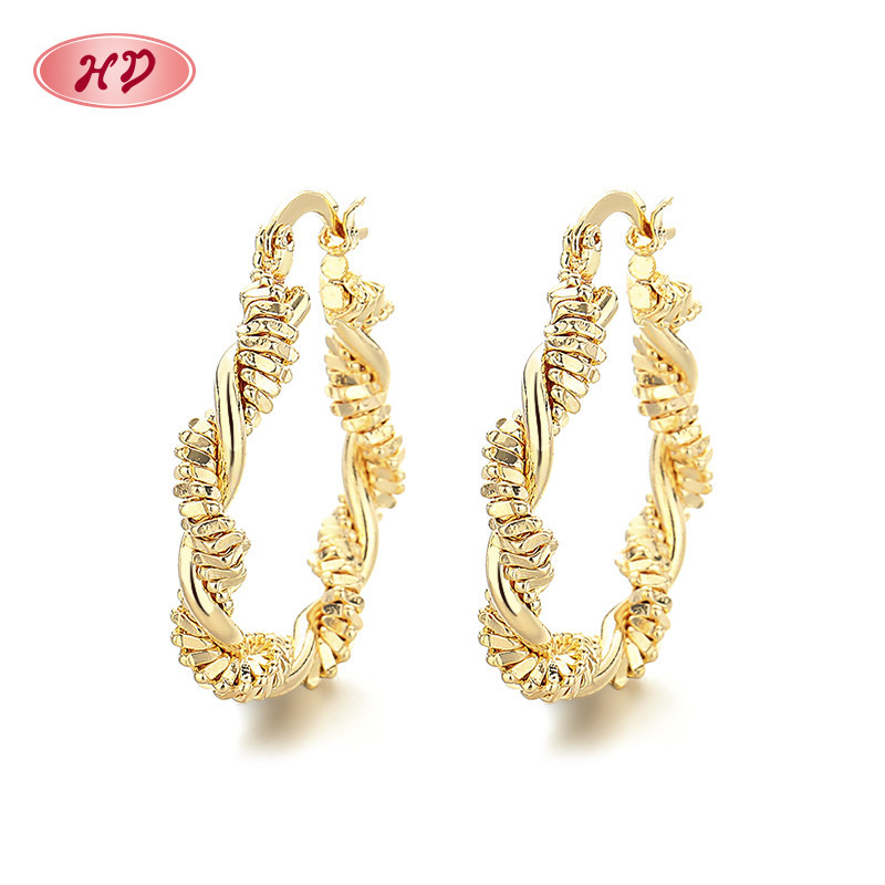18K Gold Jewelry Wholesale Hoop Earrings