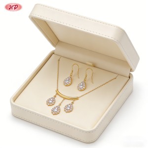 Delicate Jewelry Set by Export Manufacturer | 18K Gold Plated Brass with AAA CZ