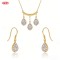Delicate Jewelry Set by Export Manufacturer | 18K Gold Plated Brass with AAA CZ