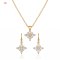 Refined Necklace & Earring Jewelry Set | 18K Gold Plated AAA CZ, Boutique Wholesaler | Necklace Earring Set Wholesale