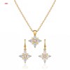 Refined Jewelry Set Factory Direct Supply | Premium gold plating finish with premium cu...