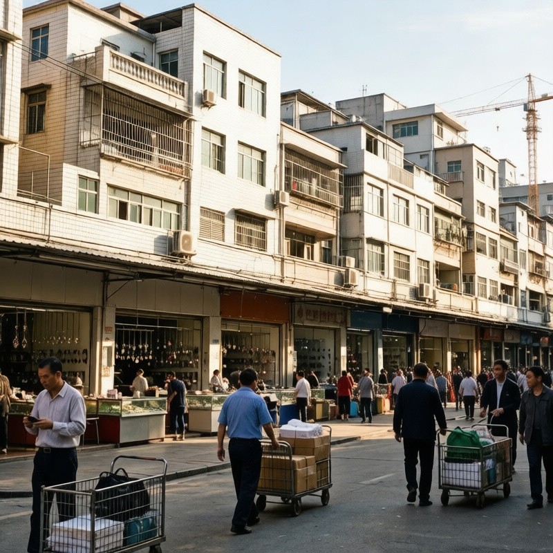 Jewelry wholesale trading district street view