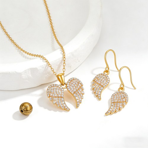 Luxurious Jewelry Set Bulk Supplier | Premium gold plating finish with premium cubic zi...
