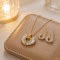 Modern Classic Jewelry Set OEM Jewelry Factory | Gold-Tone Brass CZ Custom Set