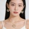 Modern Classic Jewelry Set OEM Jewelry Factory | Gold-Tone Brass CZ Custom Set