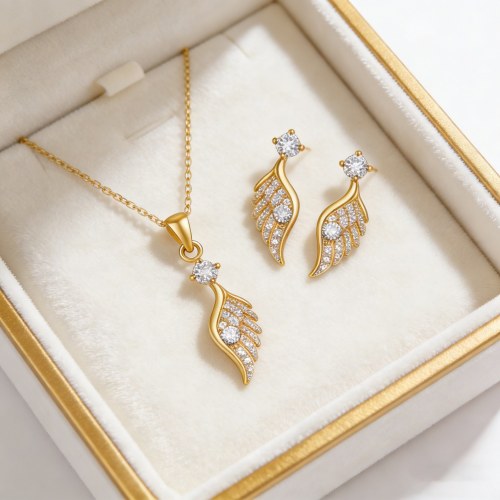 Exquisite Jewelry Set Wholesale | Boutique-Ready 18K Gold Plated Brass AAA CZ