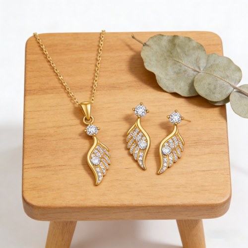 Exquisite Jewelry Set Wholesale | Boutique-Ready 18K Gold Plated Brass AAA CZ