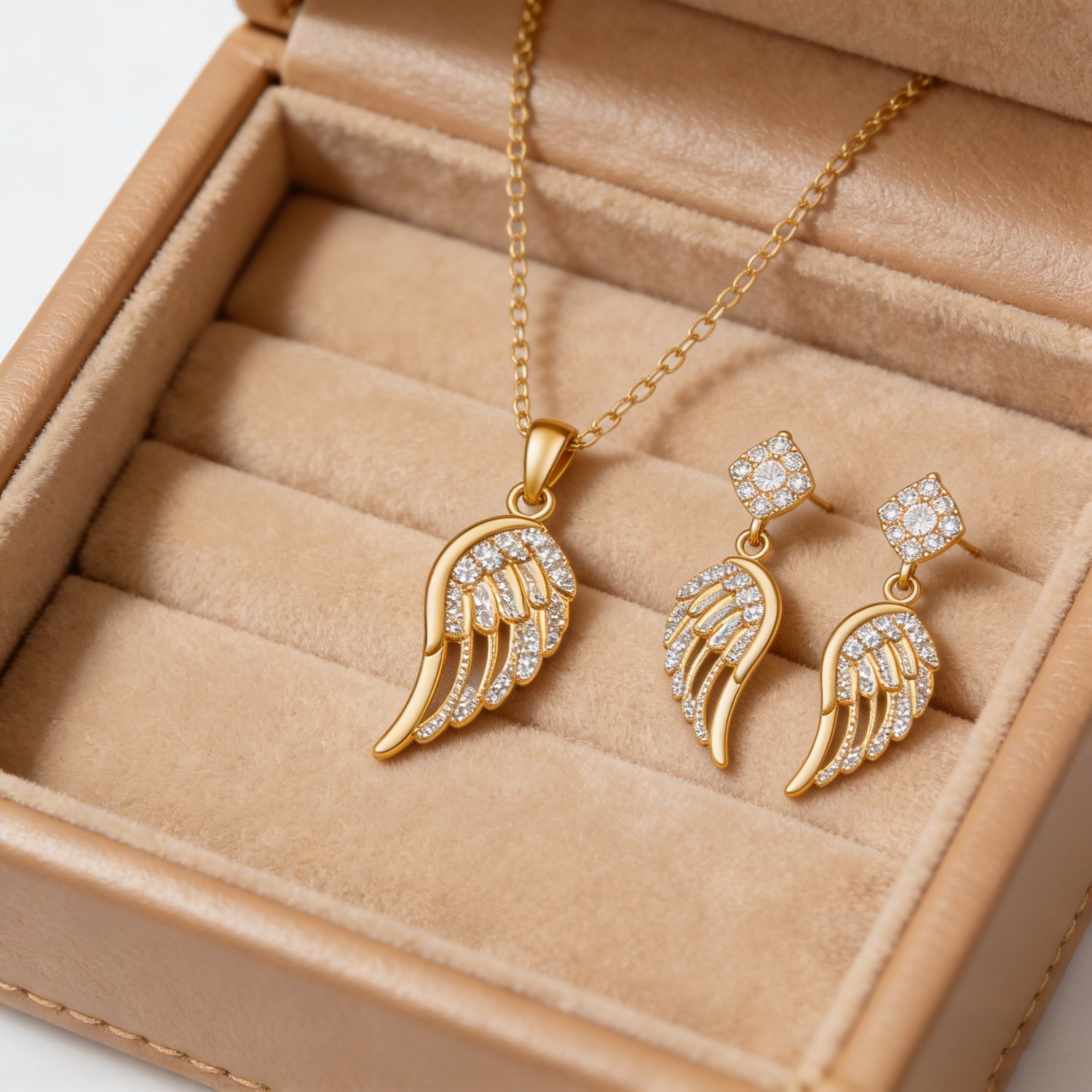 Timeless gold plated brass set detail