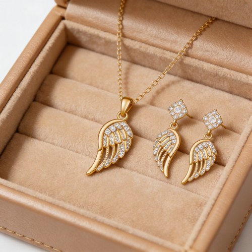 Jewelry Set Manufacturer | Timeless Brass 18K Gold Plated, AAA Zirconia, Coordinated Set