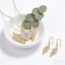 Wholesale Jewelry Set | Trendy Brass 18K Gold Plated, AAA Zirconia, Coordinated Set