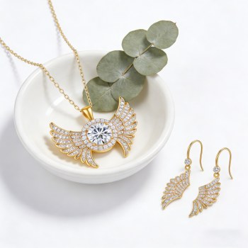 Wholesale Jewelry Set | Trendy Brass 18K Gold Plated, AAA Zirconia, Coordinated Set