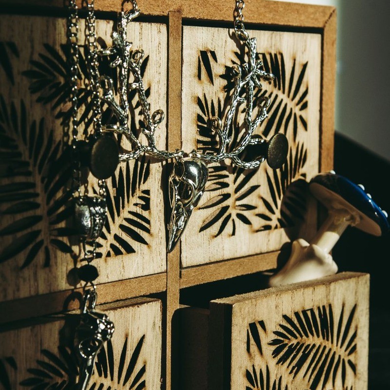 Cubic zirconia jewelry kept in a jewelry storage box to prevent tarnish