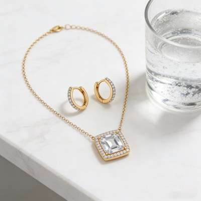 Chic Wholesale Jewelry Set | 18K Gold Plated Brass & AAA CZ, Boutique Collection